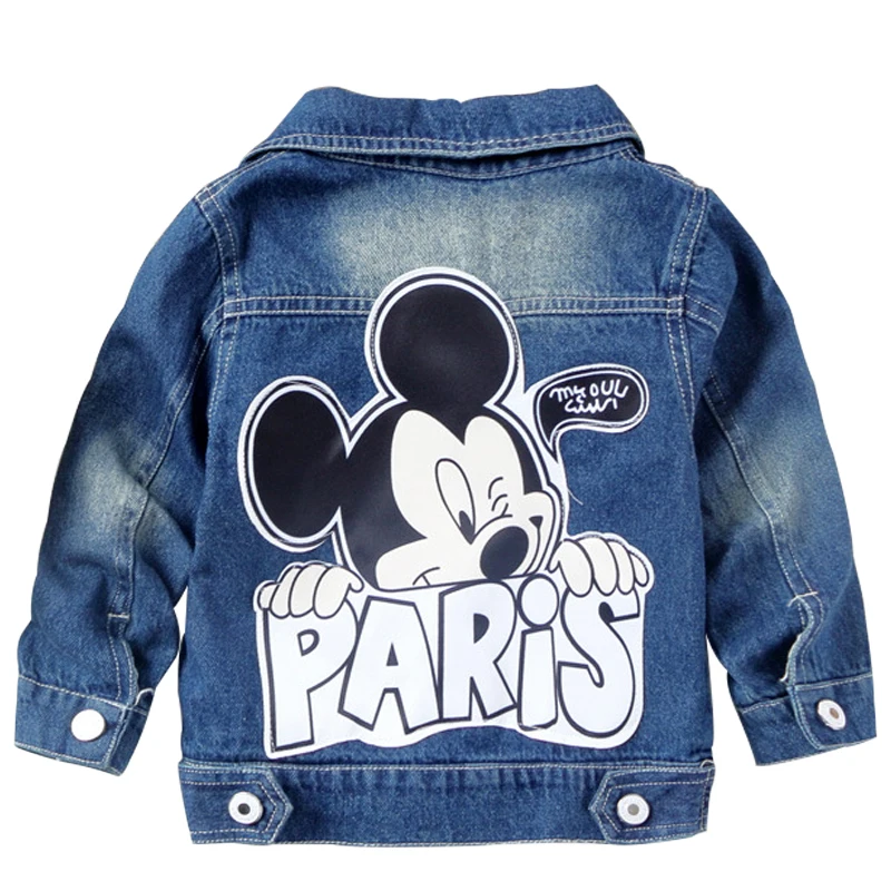 Лидер продаж детская джинсовая куртка пальто Новинка 2019 г. Осенняя модная