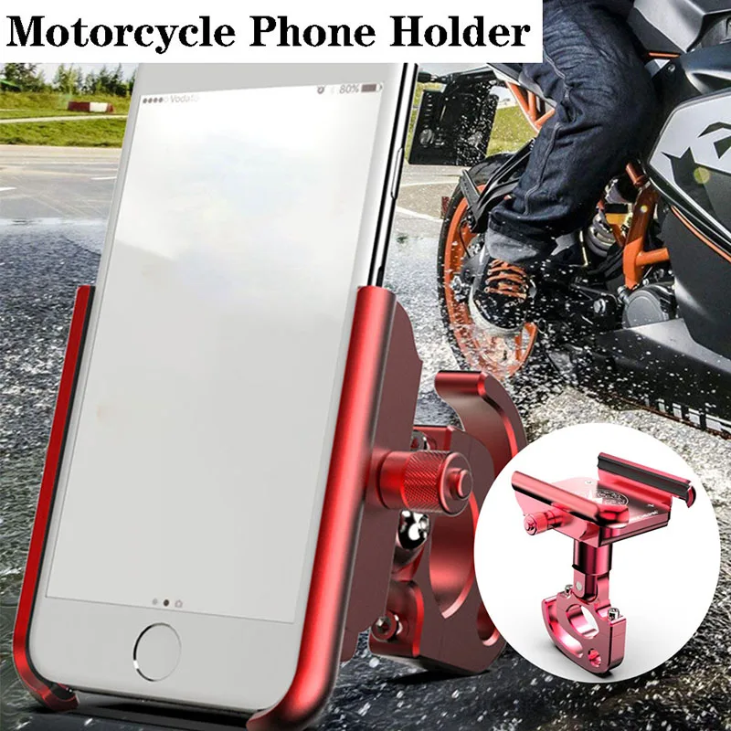 

Регулируемое Универсальное крепление для руля мотоцикла MTB из алюминиевого сплава подставка-держатель для сотового телефона с крючком для ...