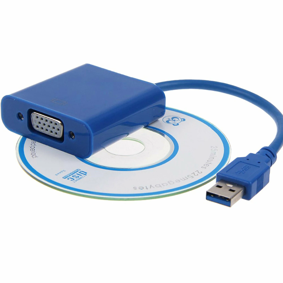 USB 3 0 к VGA кабель адаптер конвертер мульти дисплей видеокабель с CD драйвер для Windows