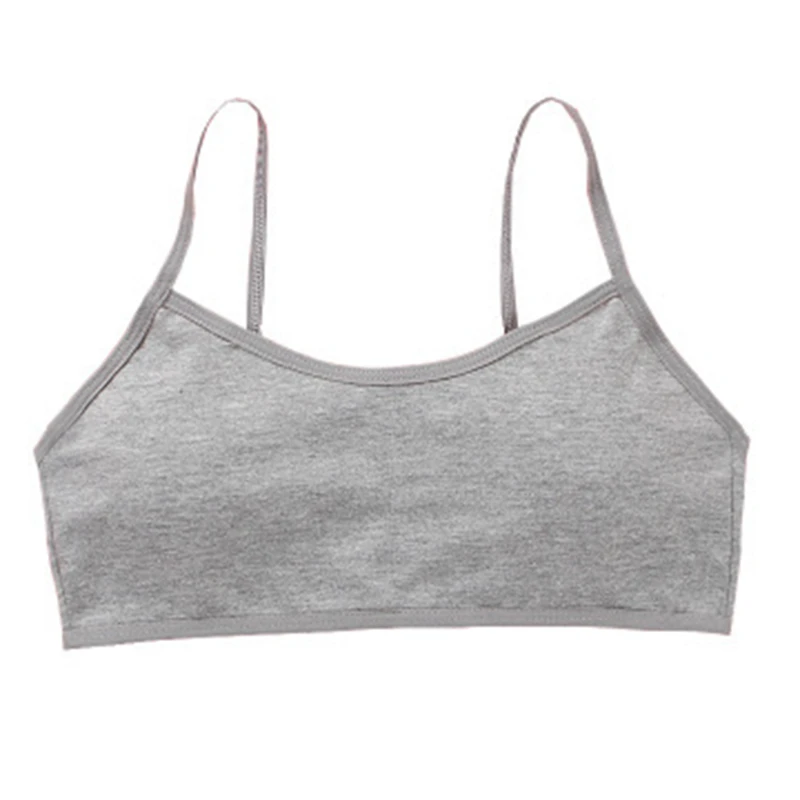 

Girls Soft BraTeenage Cotton Blend Girls Bra Underwear Kids Sports Bra Unadjustable Bra With Chest Pad Kid Seamless Clothing