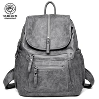 high quality women leather backpack designer lady sac a dos mochila mujer shoulder bag school backpacks for teens girls preppy