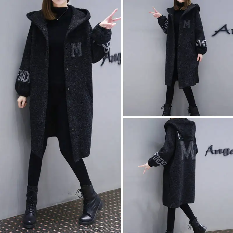 Новинка 2019 свободное зимнее пальто большого размера очень длинное плотное