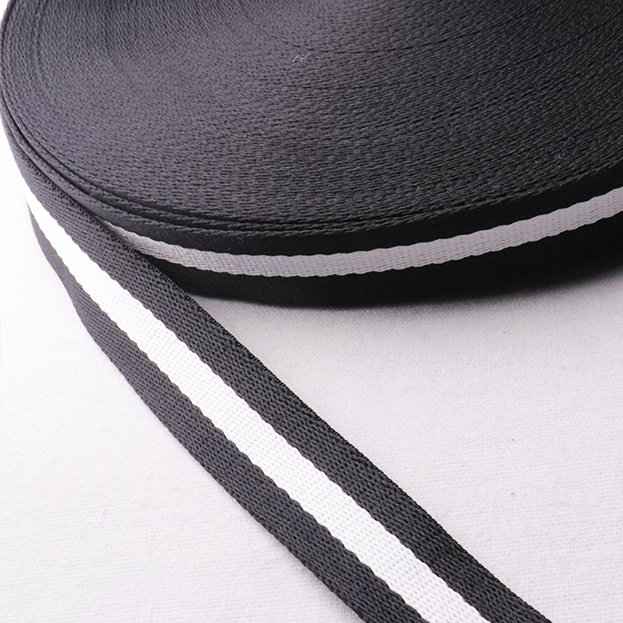 Полосатая хлопковая лента 1 дюйм (25 мм) отлично подходит для кошельков тоутов