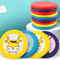 safety creative circular pu soft disc game parent child interactive outdoor sports throwing toy flying saucer kids gift