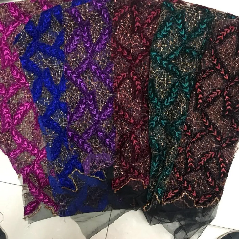 Высокое качество африканская DIY цветочная кружевная ткань нигерийские вышитые