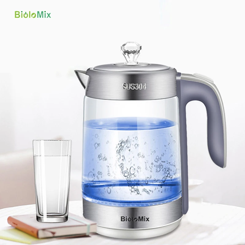 1.8л BPA бесплатно 2200 Вт SpeedBoil электрический стеклянный чайник беспроводной чай кофейник синий светодиодный светильник автоматическое отключение защита от сухости