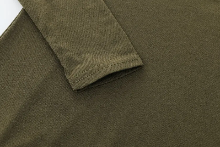 

Autumn Fashion Pure Color Long Sleeve Slim Fit Casual Sexy Bodycon Dress 2019 New