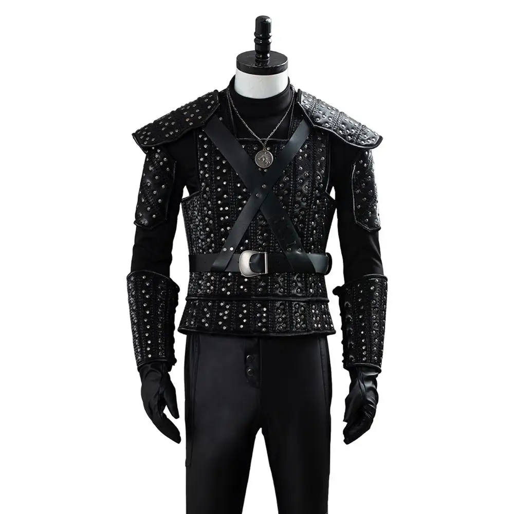 Cavill Cosplay Costume Outfit Uniform Full Suit Clothing TV Show Halloween Carnival Cosplay Costume images - 6