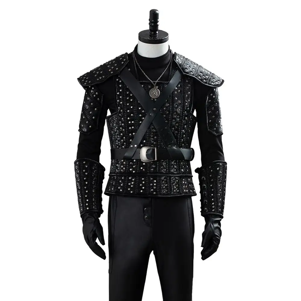 

Cavill Cosplay Costume Outfit Uniform Full Suit Clothing TV Show Halloween Carnival Cosplay Costume