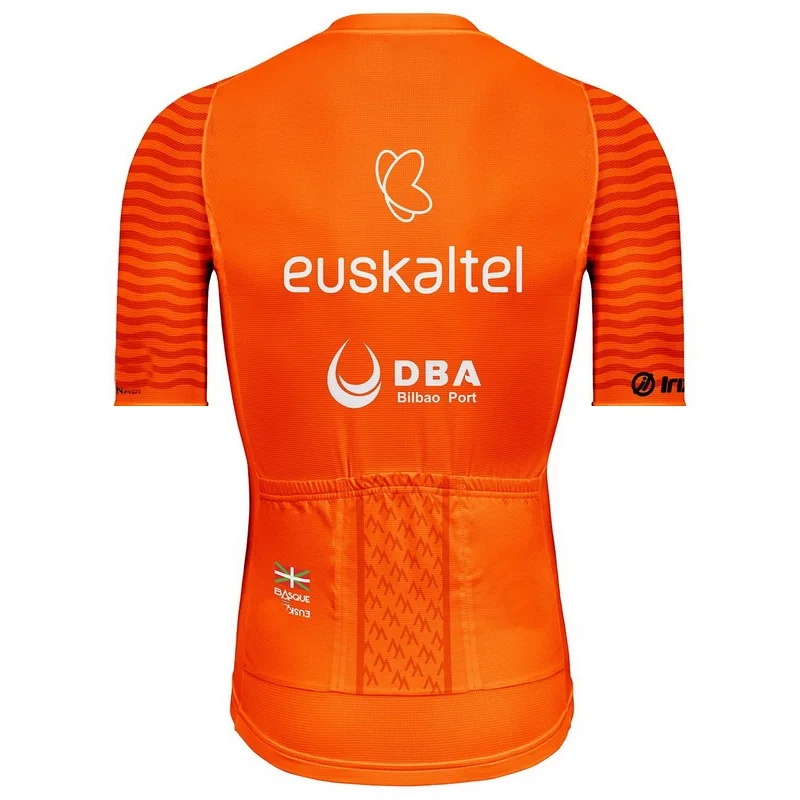 2020 Euskaltel DBA командная оранжевая Мужская только Велоспорт Джерси с коротким
