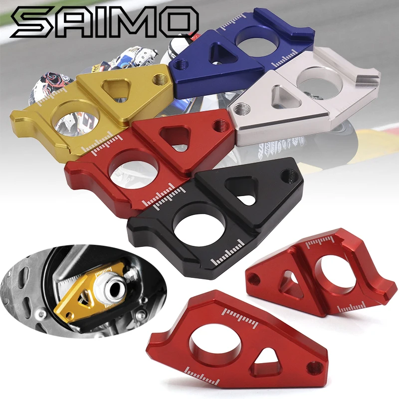 CK rey del ganado de accesorios la motocicleta cadena ajustadores tensores Catena para Yamaha TMAX 530 TMAX530 F|Накладки и