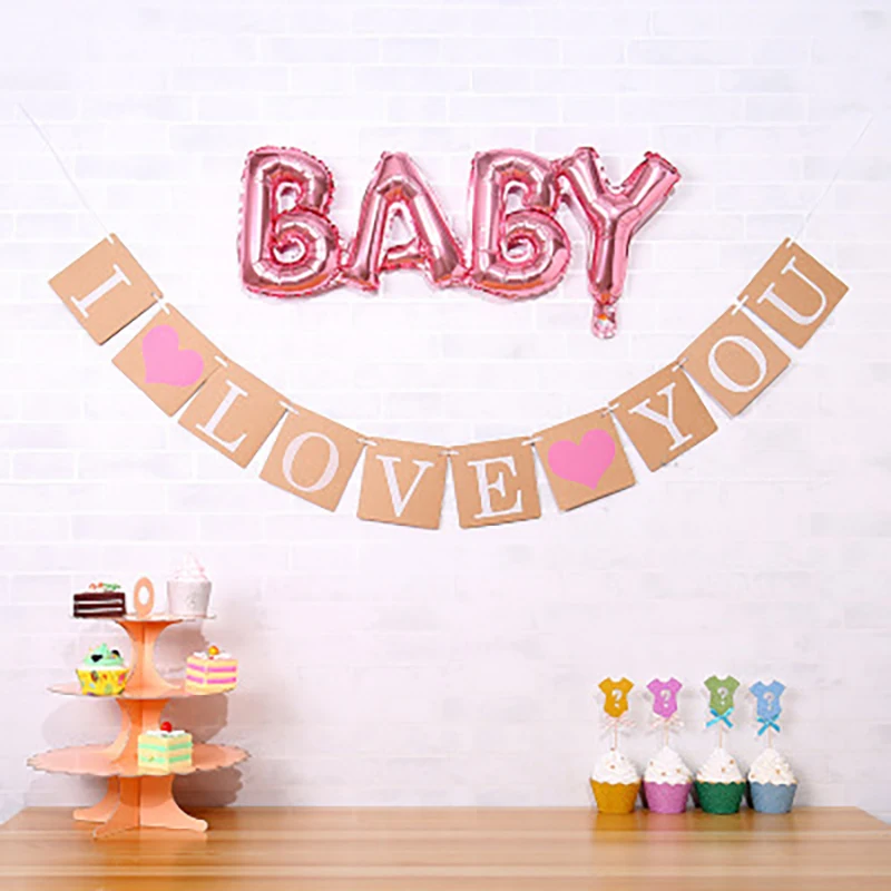 1 набор Бумажная гирлянда для мальчиков и девочек|Украшения своими руками