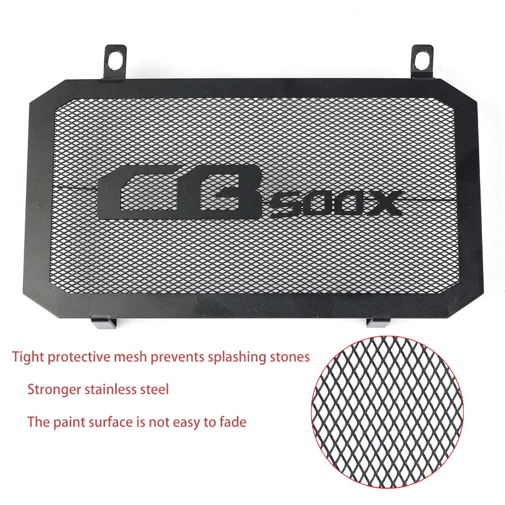 

Stainless Steel Motorcycle Radiator Grille Guard Protector Cover Motor Bike For HONDA CB500X 2013 2016 - 2019
