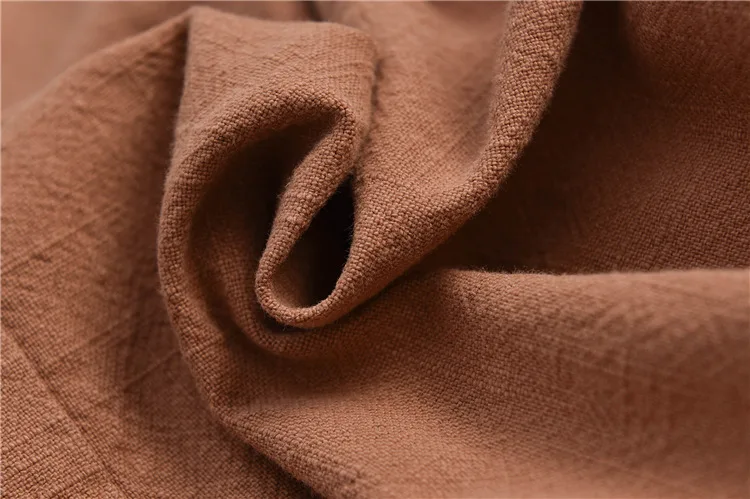 

Spring Summer Vintage Solid Color One Size Ramie Women Long Pants JL-BXF2396