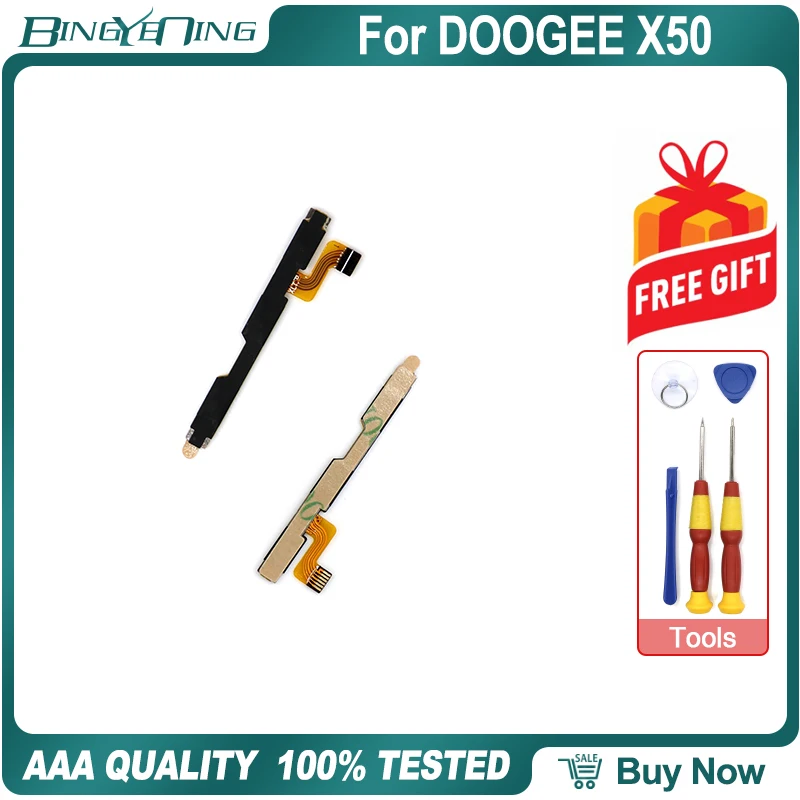 100% Новый оригинал Для Doogee X50 включение/выключение питания + Громкость FPC кнопка