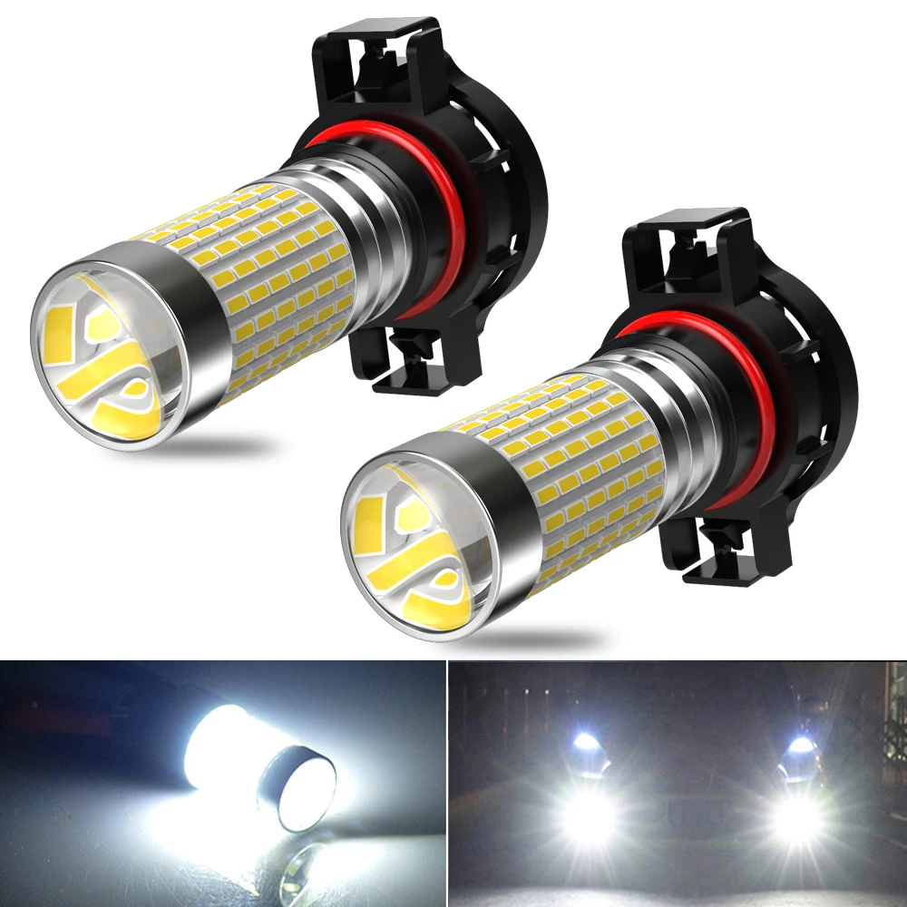 2x PSX24W H11 H8 H9 светодиодные лампы для противотуманных фар 9005 HB3 9006 HB4 Honda Civic Accord CRV CRZ Fit