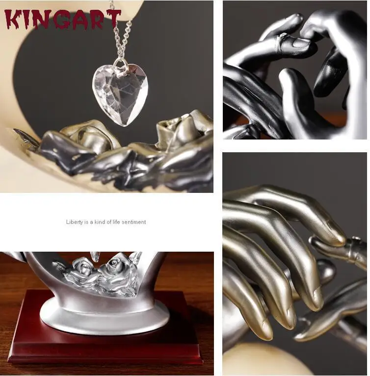 

Creative Love Gift Wedding Gifts Resin Sculpture Home Decor Ornament Valentines Day Gift House Office Desk Crafts Art 1036290