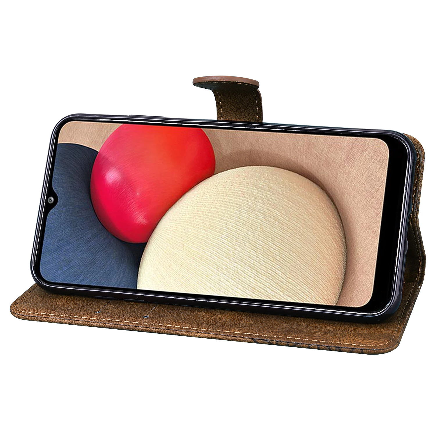 

Leather Wallet Case for Galaxy A72 A52 A32 5G A10S A20S A02S A02 Vintage Emboss Butterfly Flip Phone Cover Full Protective Capa