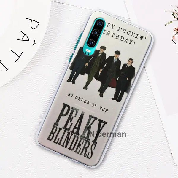 H08 Peaky bliners логотип с крестом Чехлы для huawei P30 P20 Lite P30 Pro P10 P9 Lite P Smart Plus жесткий чехол - Цвет: H08