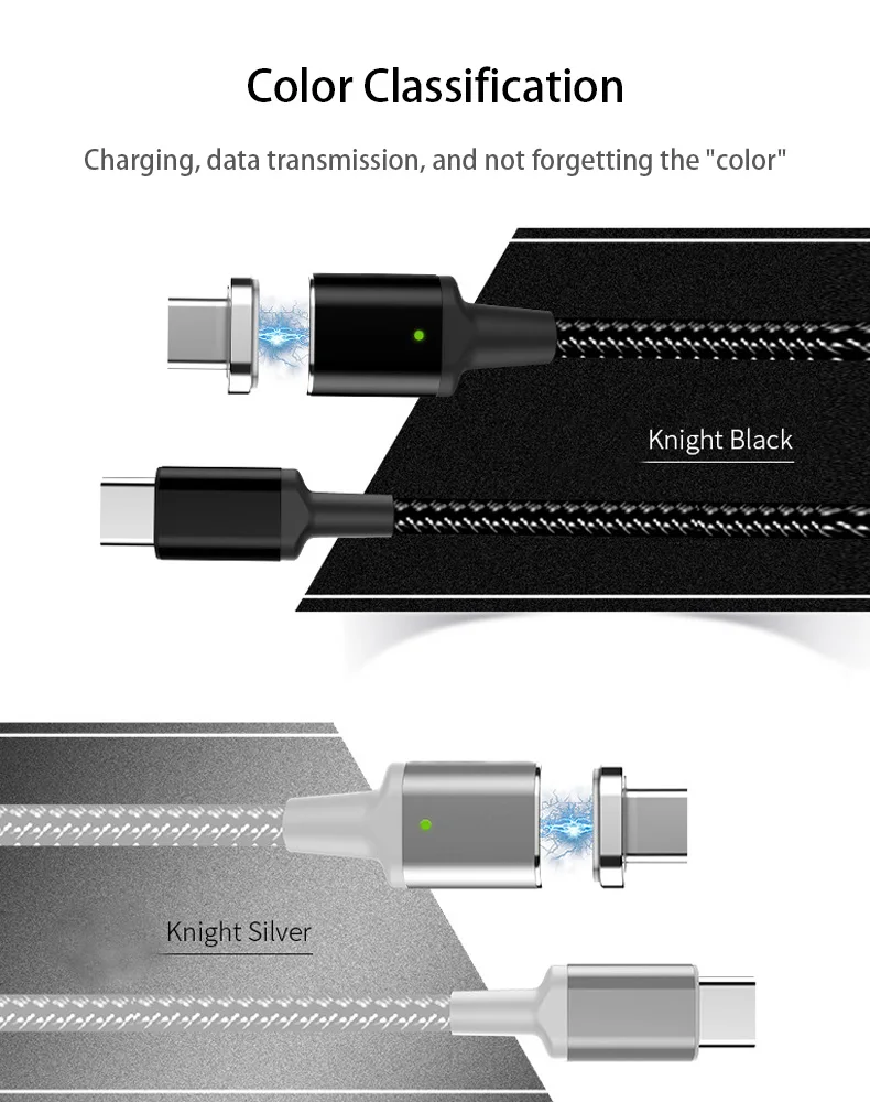 Магнитный кабель usb type C PD 100 Вт 5А, супер быстрый кабель для зарядки и передачи данных 1,8 м для MacBook Pro магнитная зарядка повербанк samsung Galaxy S10 S9 huawei P30 USB-C магнитный кабель
