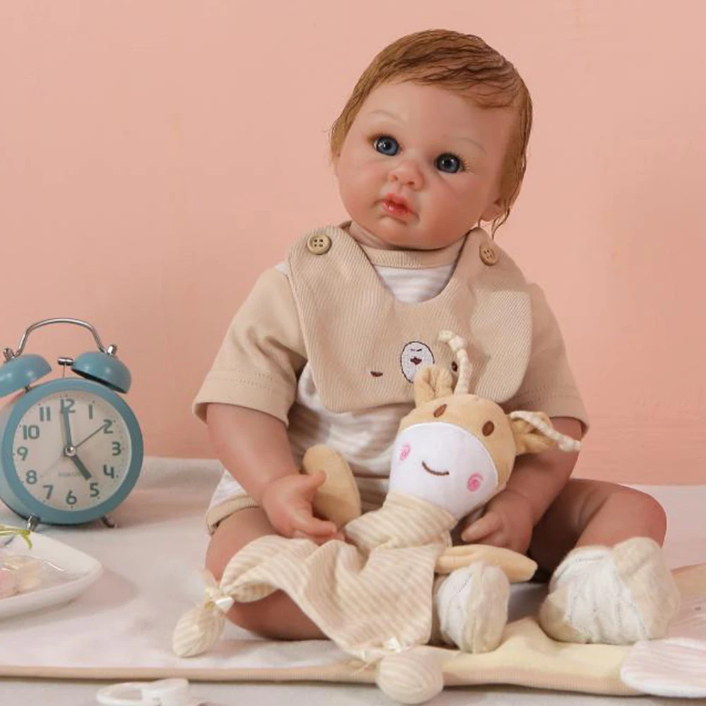 

Icradle Boutique bebe reborn doll 52cm detail painted skin silicone reborn baby doll super realistic newborn boy dolls gift toys