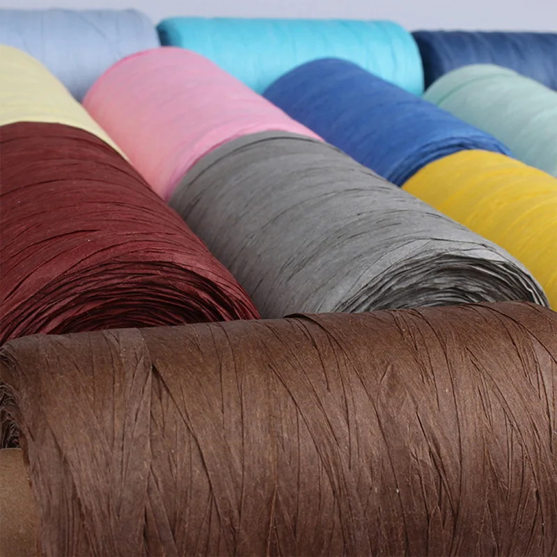 280-300 Meter Cotton Raffia Yarn For Hand Knitting Summer Straw Hats Bags Crochet Handmade Craft Knit Thread | Дом и сад