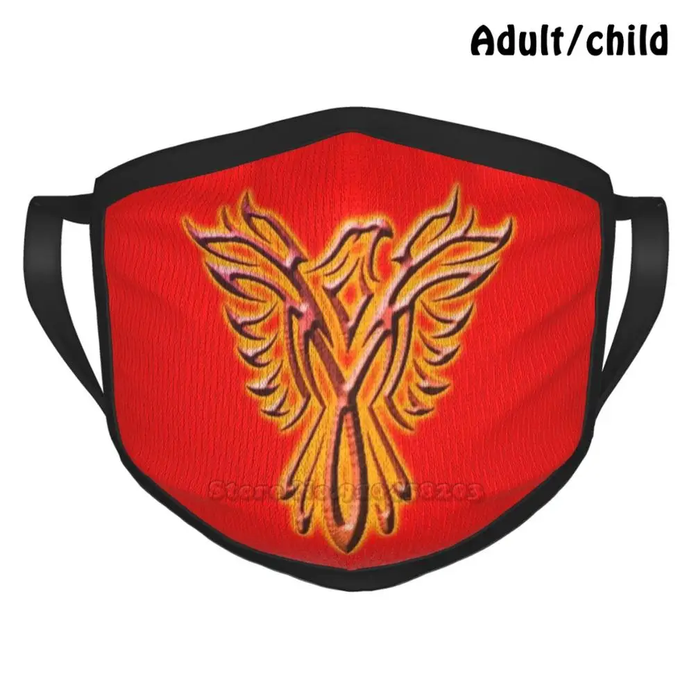 

Fire , Fire Bird , Phoenix , Phenix , Bird , Rising From The Flames , Mythology , Tribal , Anti Dust Reusable Diy Face Mask