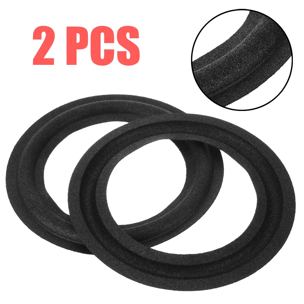 

2pcs/lot 5.25 Inch Speaker Surround Foam Edge Replacement Speaker Repair Parts Subwoofer Accessories 130mm