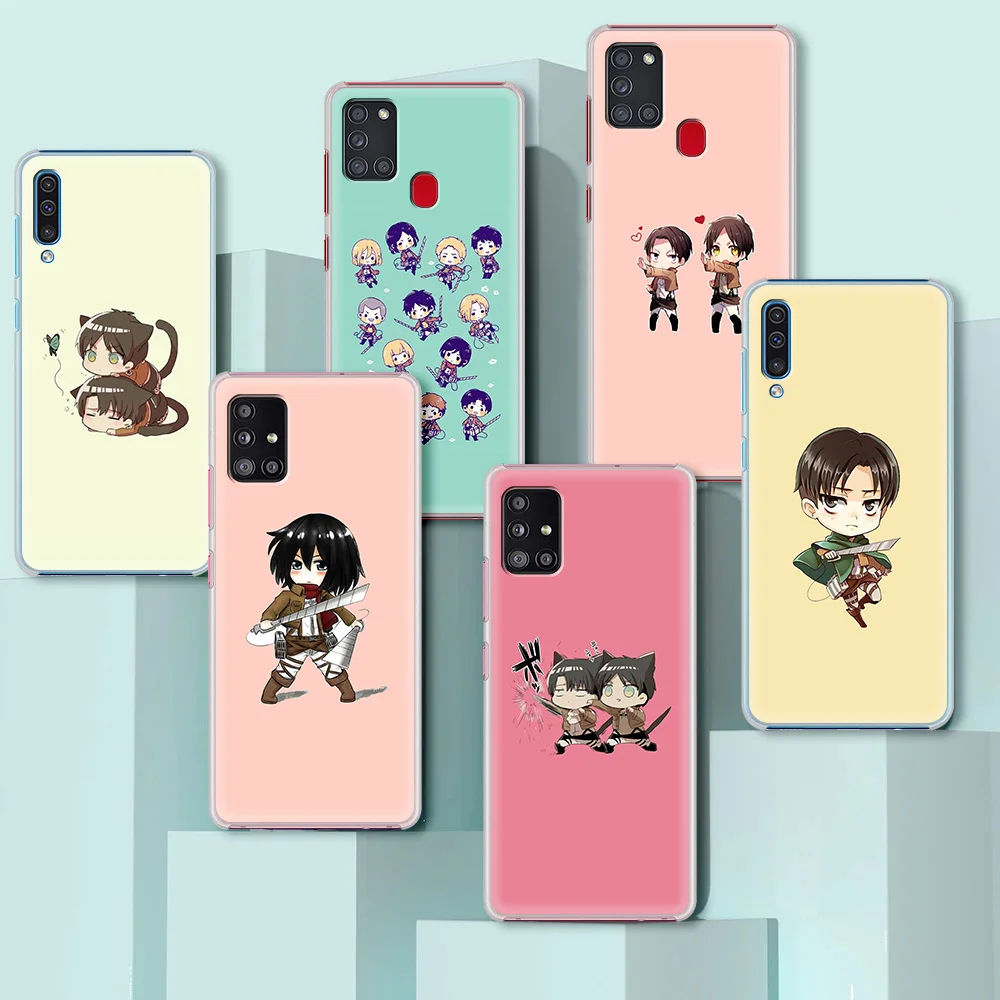 Обувь для косплея по аниме атака на Титанов коробка чехол телефона Samsung Galaxy A51 A71 A52