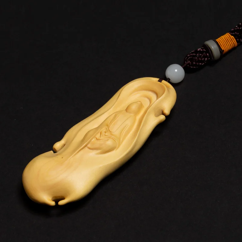 Резьба из самшита твердой древесины дарма скульптура украшение рукоделие