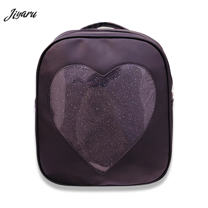 2020 яркие цветные сумки Ita прозрачный милый рюкзак милые в форме сердца для