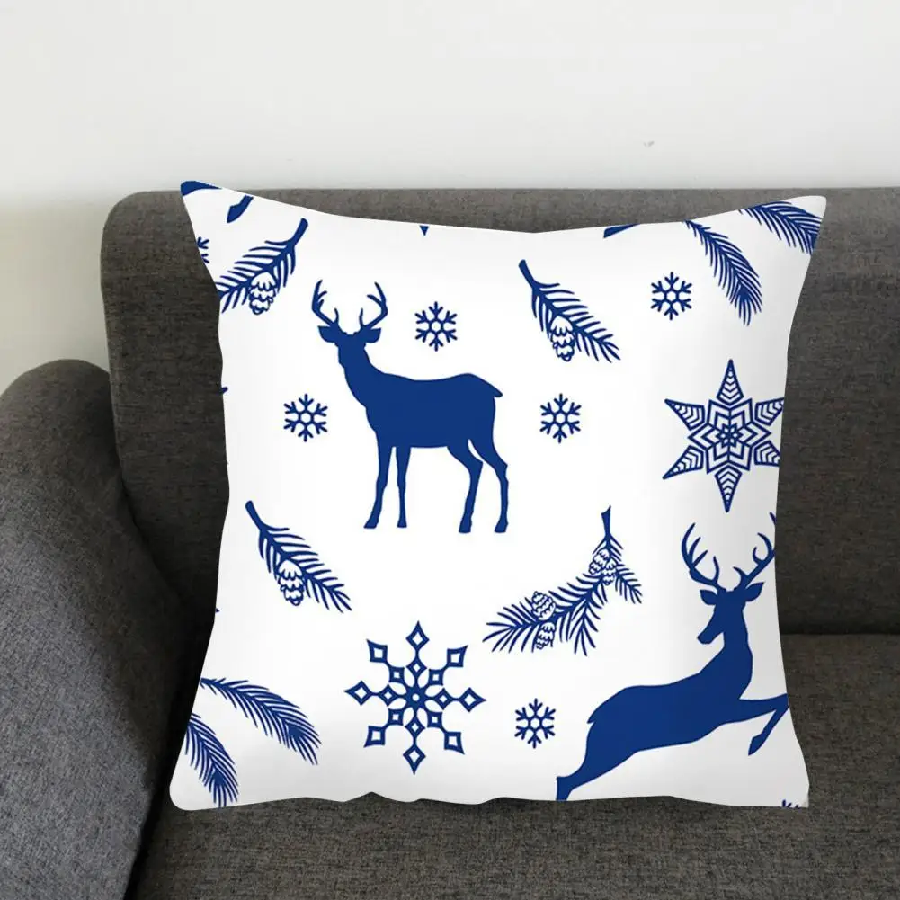 

Washable Durable Xmas Themed Sofa Couch Pillow Case Lightweight Pillow Slipcover Eye-catching for Bedroom
