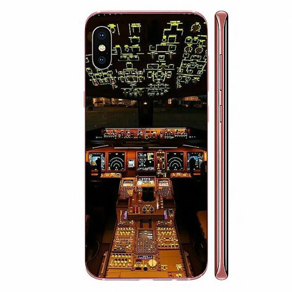 Крутой самолет Cockpit модный для Sony Xperia Z Z1 Z2 Z3 Z4 Z5 compact Mini M2 M4 M5 T3 E3 E5 XA XA1 XZ Premium |