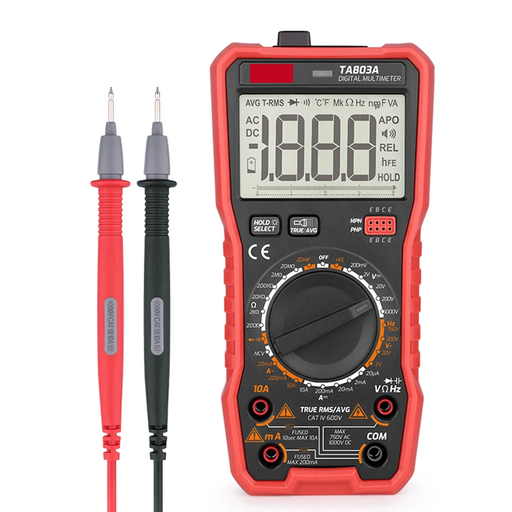 Амперметр предохранитель Вольт тестер Измеритель AC DC Цифровой мультиметр
