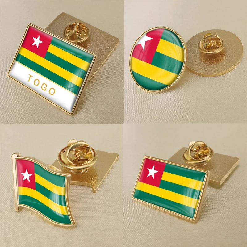 Герб того карта Национальный флаг Эмблема с национальным цветочным брошь значки