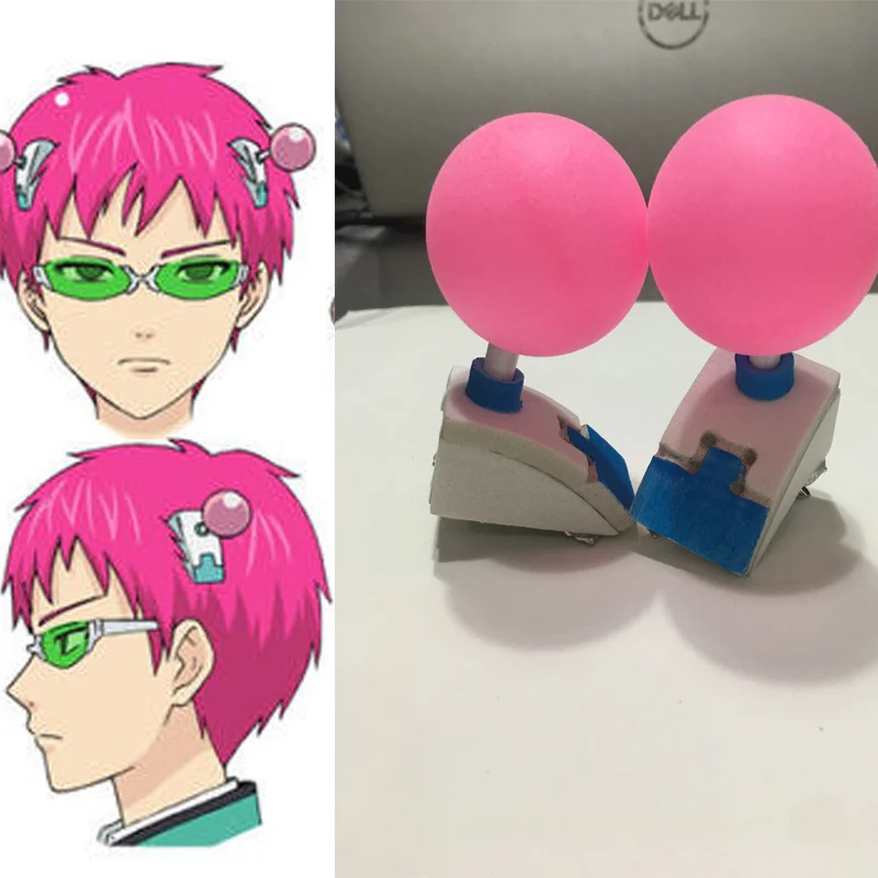 

Saiki Kusuo no sai-nan Cosplay Headwear Saiki Kusuo Cartoon Hairpin Hair Clip Hair Accessories Halloween Costume Prop