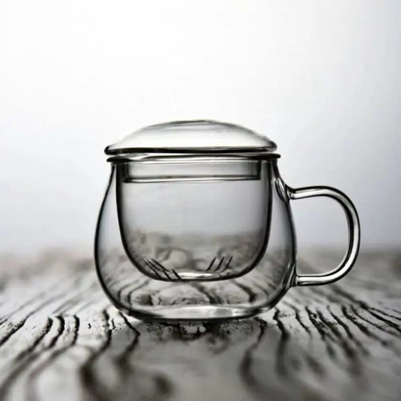 Стакан большой емкости с узором молотка и крышкой фильтр для чашки чая Офисная