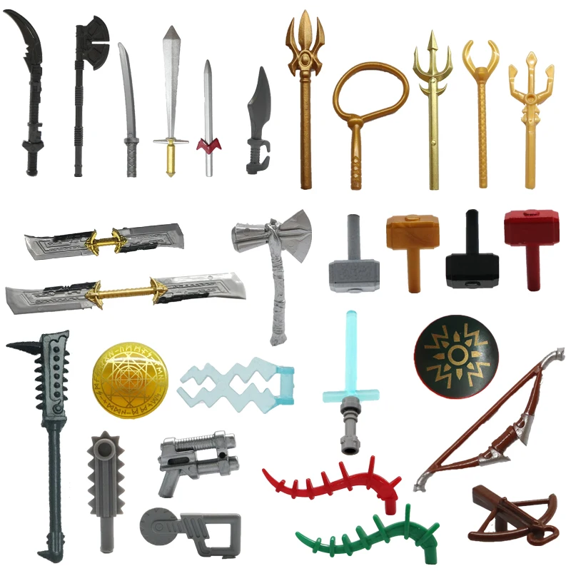 Weapon10pcs/лот аксессуары щит молоток топор меч лук со стрелкой двойной концах Фильм