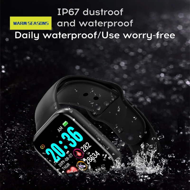 

Smart Watch D20 Men Women Fitness Tracker for IOS Android Waterproof Heart Rate Monitor Sports Y68 Smartwatch Wholesale Bracelet