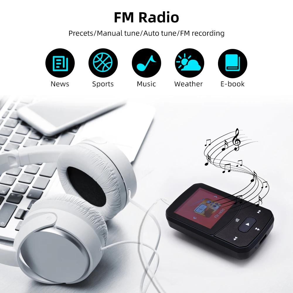 Deelife MP3 плеер Bluetooth для спорта бега портативный мини Mp 3 музыка с зажимом fm радио