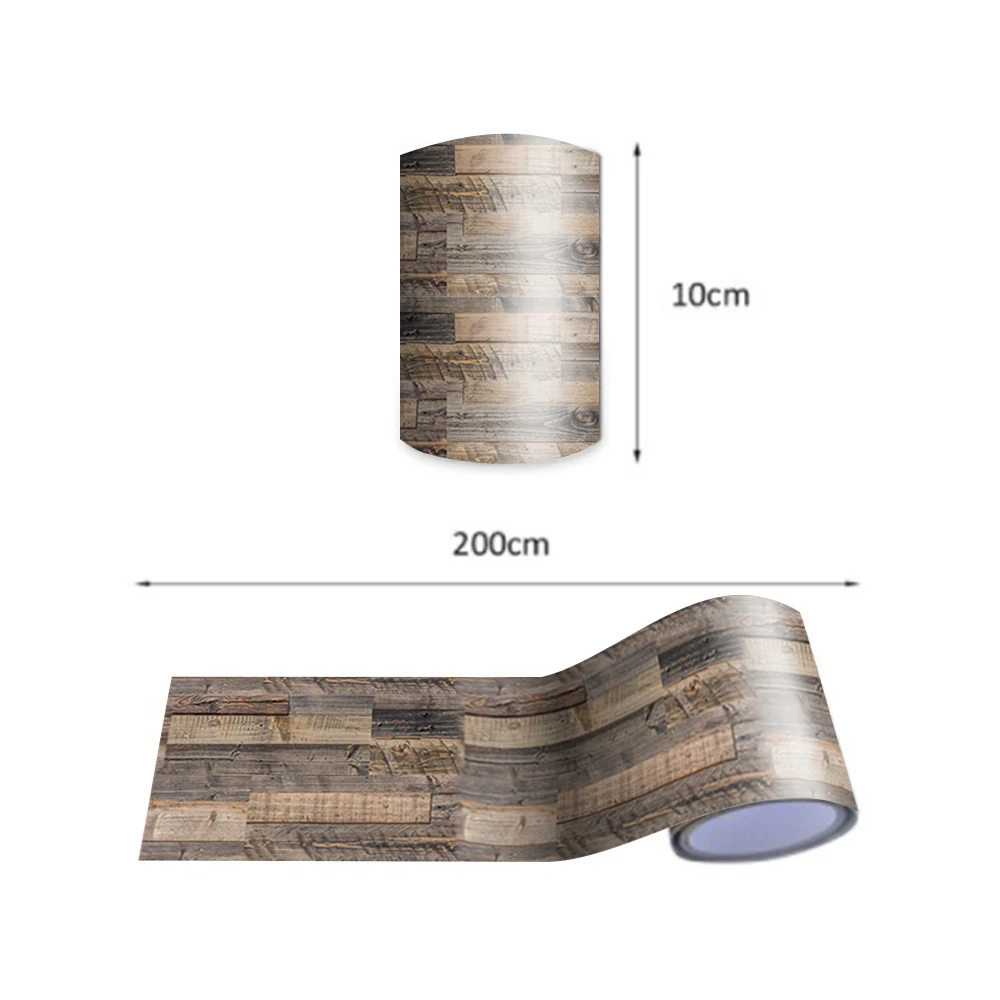 

Funlife 10x200cm Peel & Stick Removable Wall Border Sticker Waterproof Decorative DIY Bathroom Kitchen Backsplash Tile Stickers