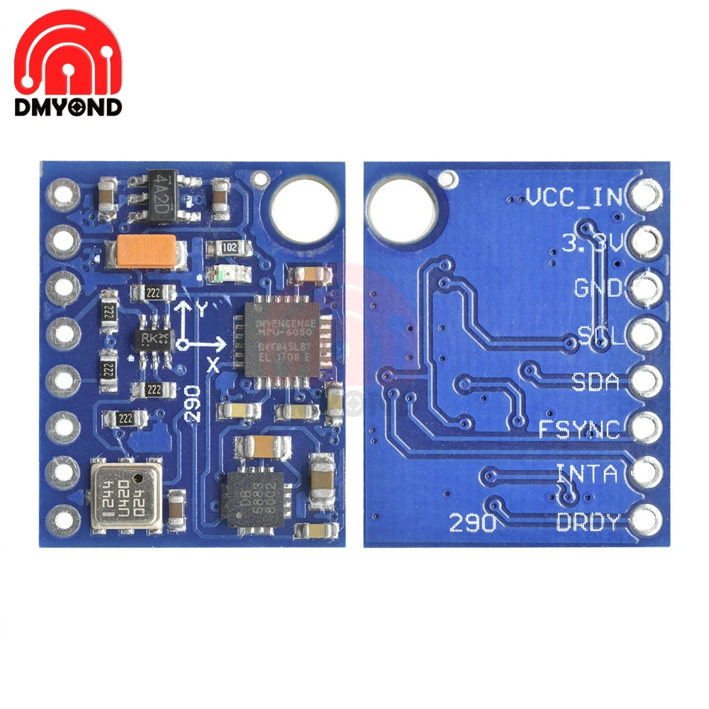DC 5V BMP180 MPU6050 HMC5883 модуль 10DOF GY87 3 осевой акселерометр гироскоп барометрическое