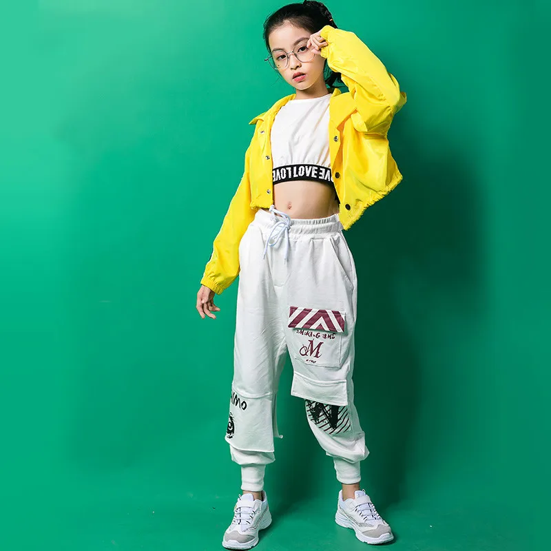 Одежда для бальных танцев Костюм в стиле хип-хоп девочек Свободная Детская