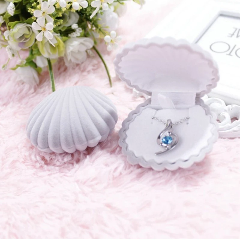 

1Pc Velvet Jewelry Box Gift Box Container Wedding Ring Box Ring Case Earrings Holder For Jewelry Display& Jewelry Package