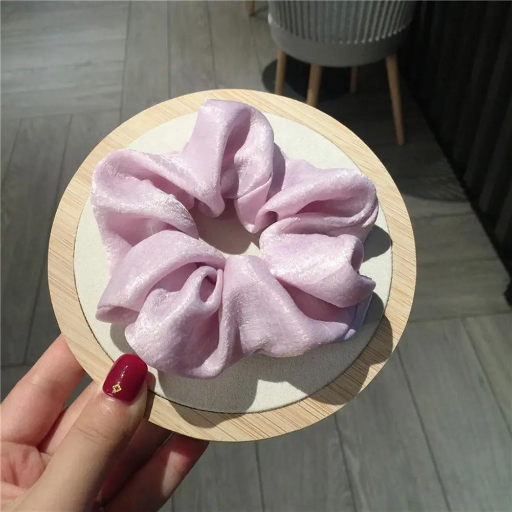 Женские кольца для волос атласная ткань резинки конский хвост держатель ободок