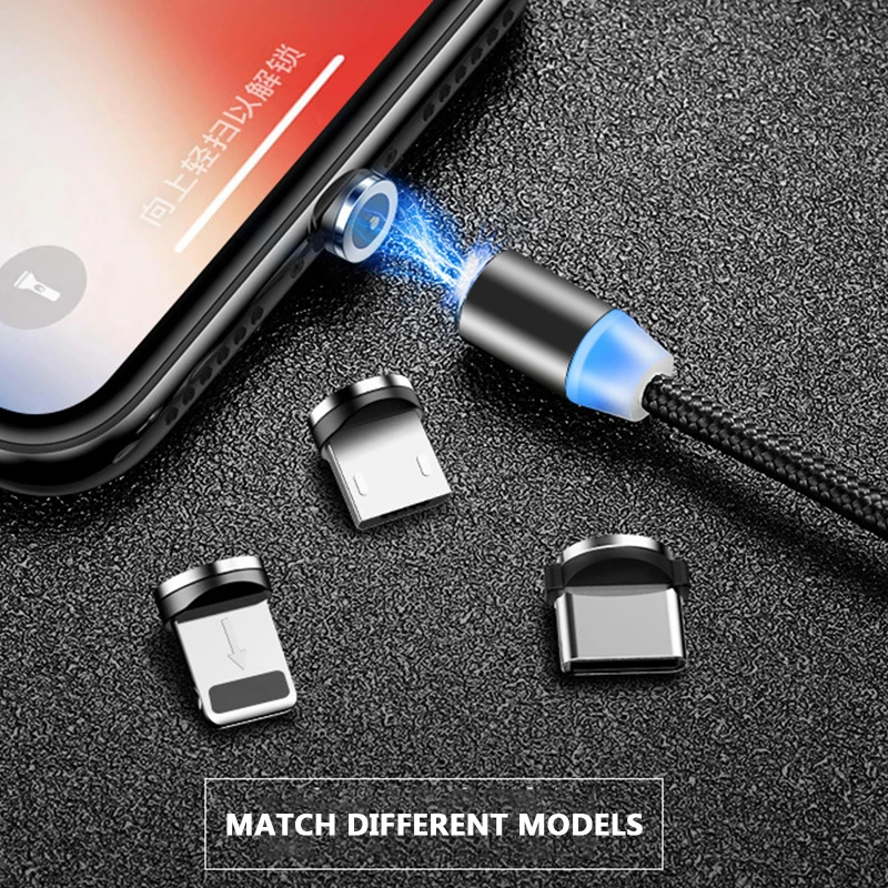 lism magnetic micro usb c cable for iphone xiaomi android fast charging magnet charger usb type c cable mobile phone cord wire free global shipping