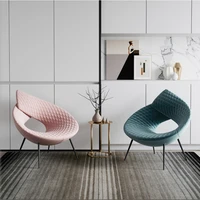 nordic designer circular chair study hotel villa frp special shaped sofa leisure single seat