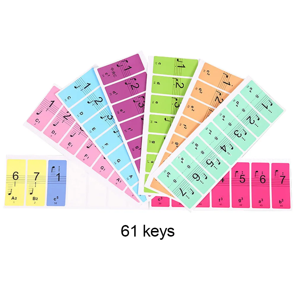 Съемная музыкальная этикетка для начинающих и студентов 51/61/88 клавиш| |