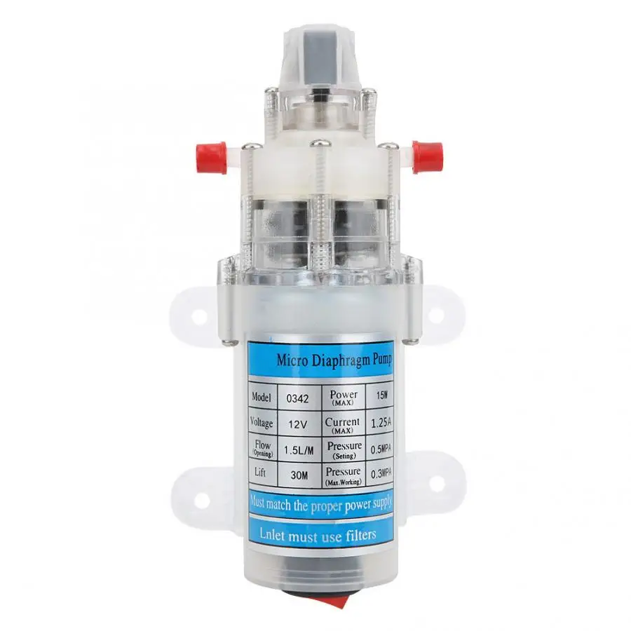 Водяной насос DC 12 В 15 Вт бесшумные погружные насосы пищевого класса
