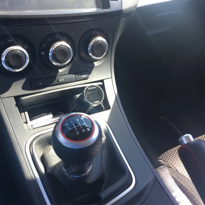 FaroeChi автомобильный Стайлинг 6 скоростей 5 кожаная ручка переключения передач